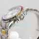 Swiss Replica Rolex Rainbow Daytona Stainless Steel Watch Diamond Dial 40MM (6)_th.jpg